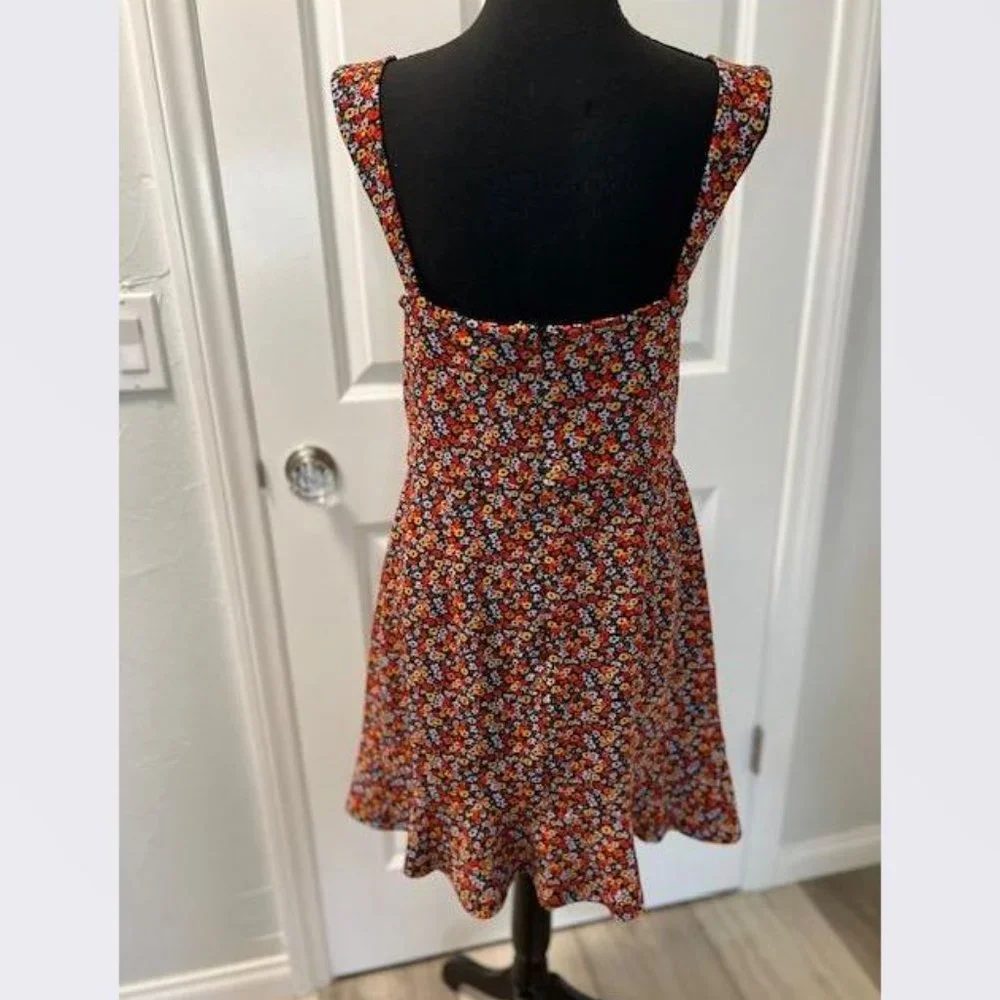 Anthropologie Hutch Ditsy Floral Corset Dress in Floral Print - Size Large - NWT